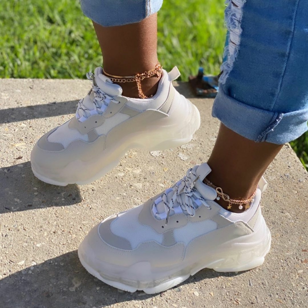 𝙇𝙖𝙨𝙩 𝙎𝙞𝙯 10 🖤Platform Flatform Sneaker